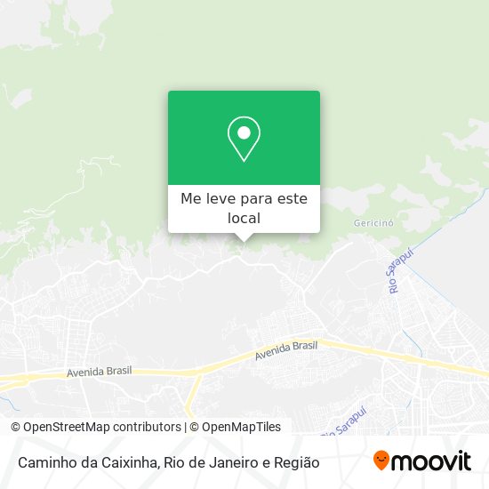Caminho da Caixinha mapa