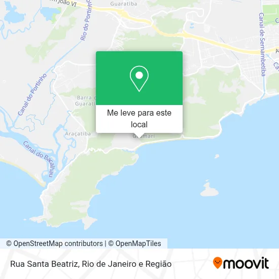 Rua Santa Beatriz mapa