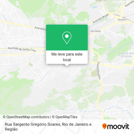Rua Sargento Gregório Soares mapa