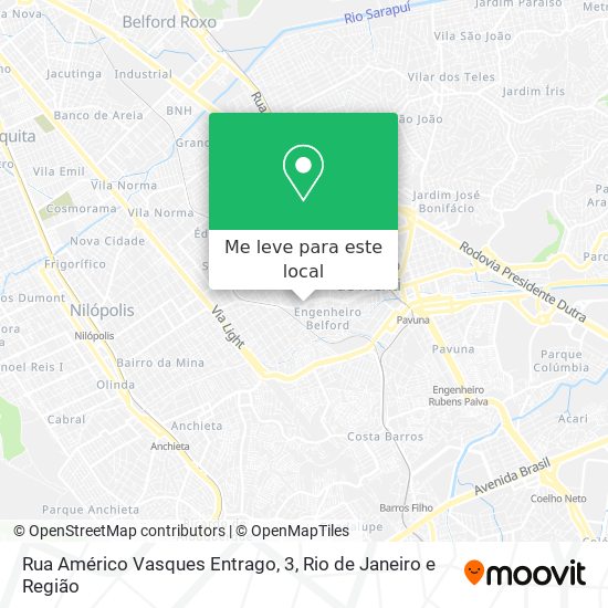 Rua Américo Vasques Entrago, 3 mapa