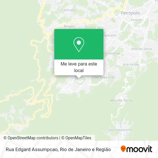 Rua Edgard Assumpcao mapa