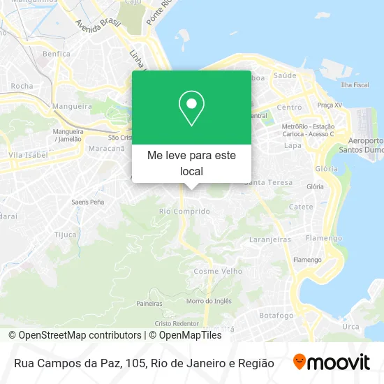 Rua Campos da Paz, 105 mapa