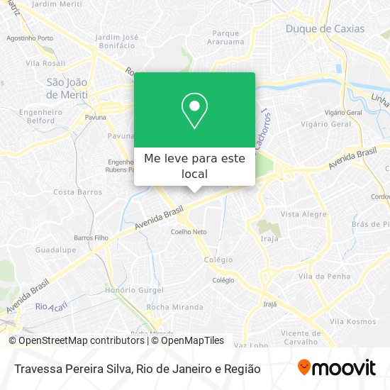 Travessa Pereira Silva mapa