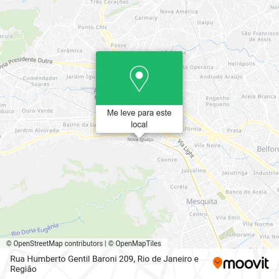 Rua Humberto Gentil Baroni 209 mapa