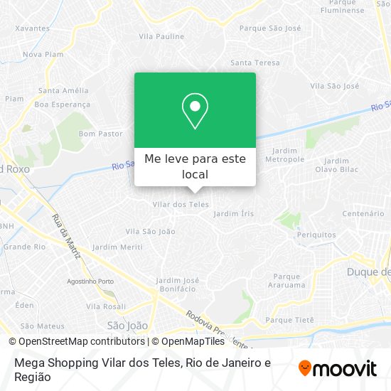 Mega Shopping Vilar dos Teles mapa