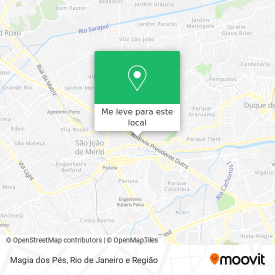 Magia dos Pés mapa