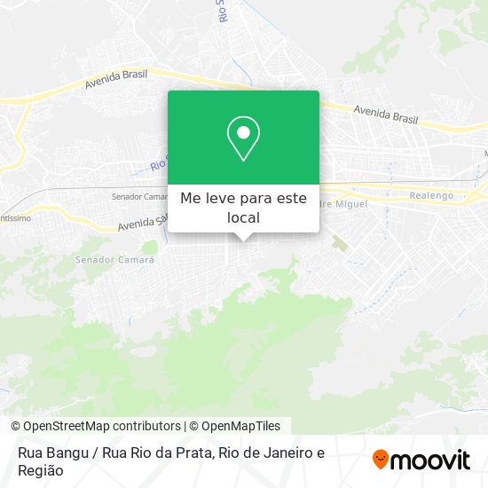 Rua Bangu / Rua Rio da Prata mapa