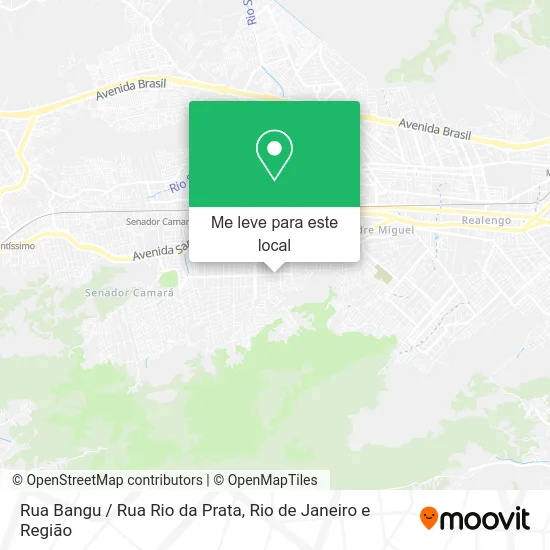 Rua Bangu / Rua Rio da Prata mapa