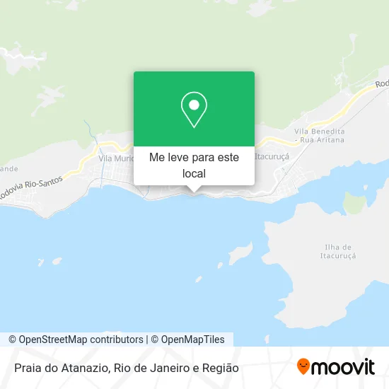 Praia do Atanazio mapa