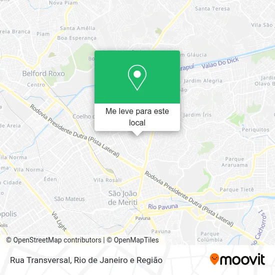 Rua Transversal mapa