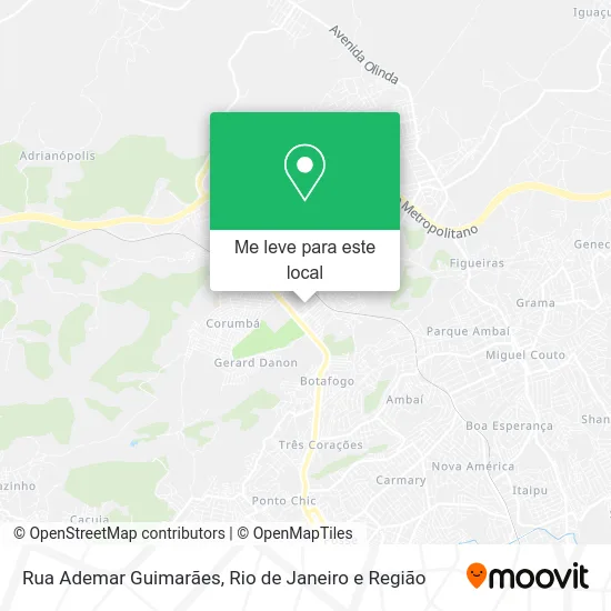 Rua Ademar Guimarães mapa