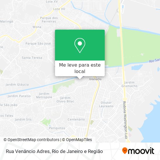 Rua Venâncio Adres mapa