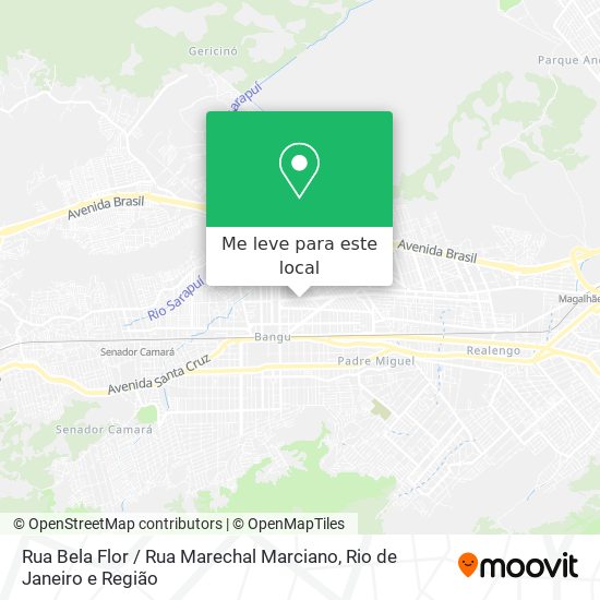 Rua Bela Flor / Rua Marechal Marciano mapa