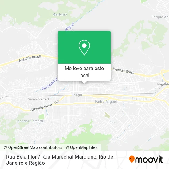 Rua Bela Flor / Rua Marechal Marciano mapa