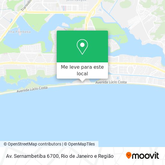 Av. Sernambetiba 6700 mapa