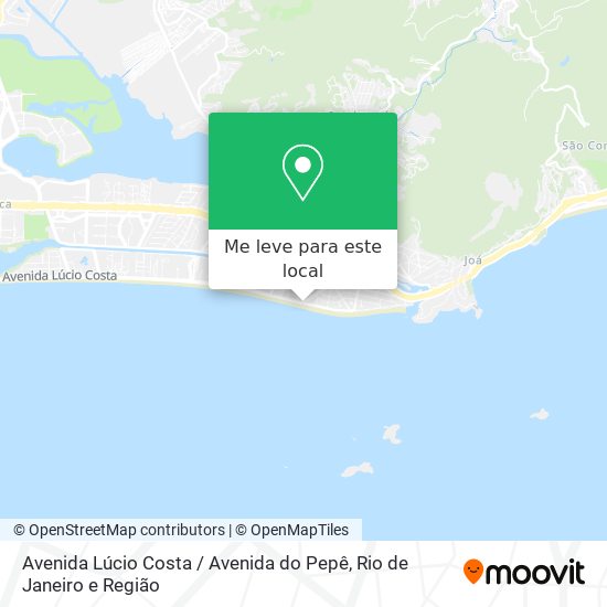 Avenida Lúcio Costa / Avenida do Pepê mapa