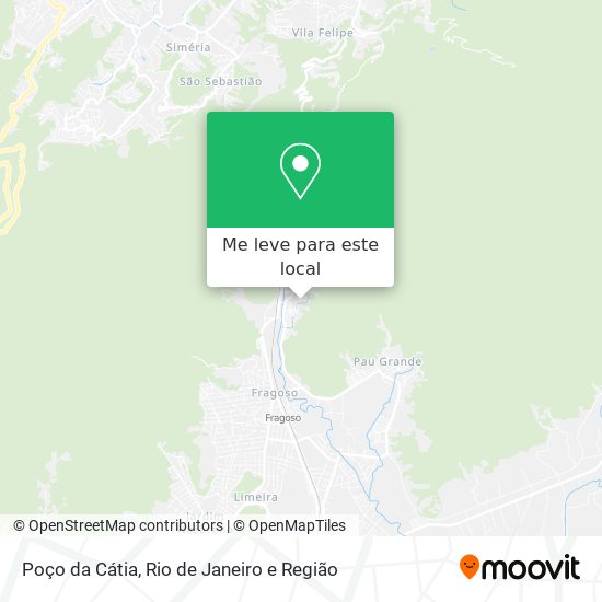 Poço da Cátia mapa