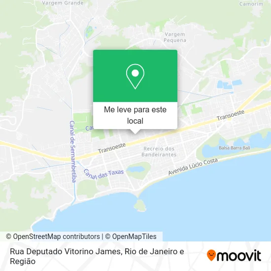 Rua Deputado Vitorino James mapa