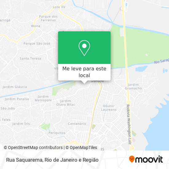 Rua Saquarema mapa