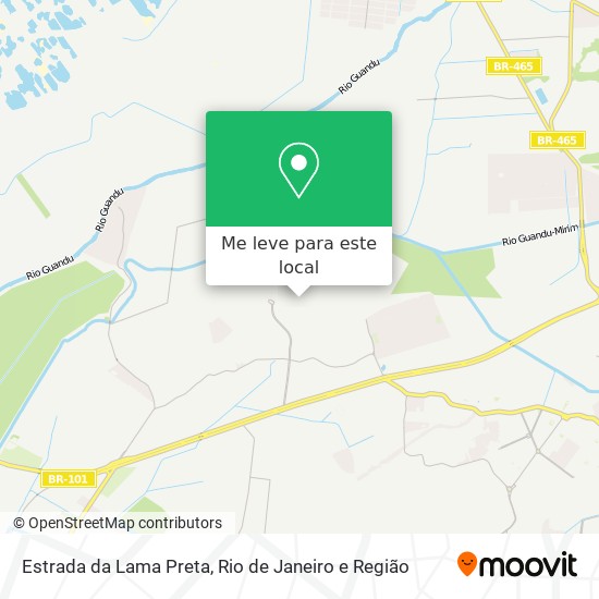Estrada da Lama Preta mapa