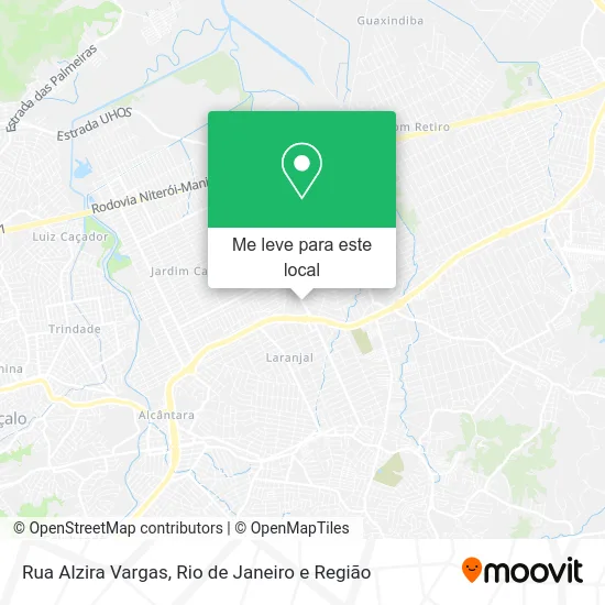 Rua Alzira Vargas mapa