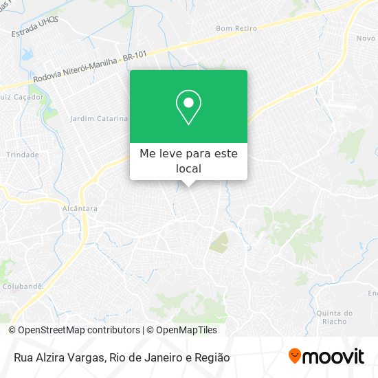 Rua Alzira Vargas mapa