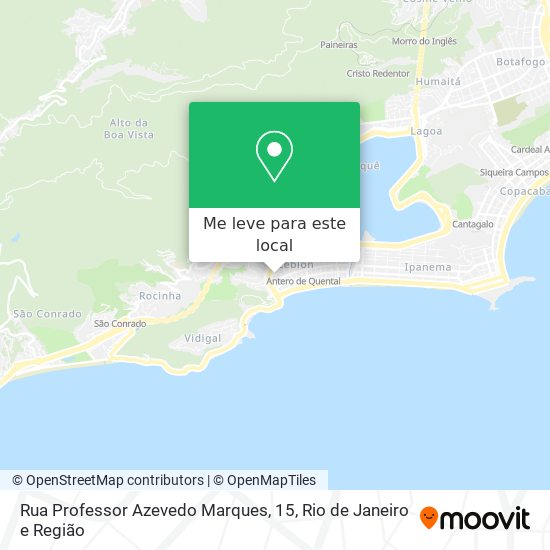 Rua Professor Azevedo Marques, 15 mapa