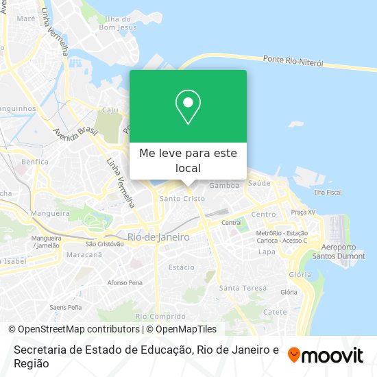 Secretaria de Estado de Educação mapa