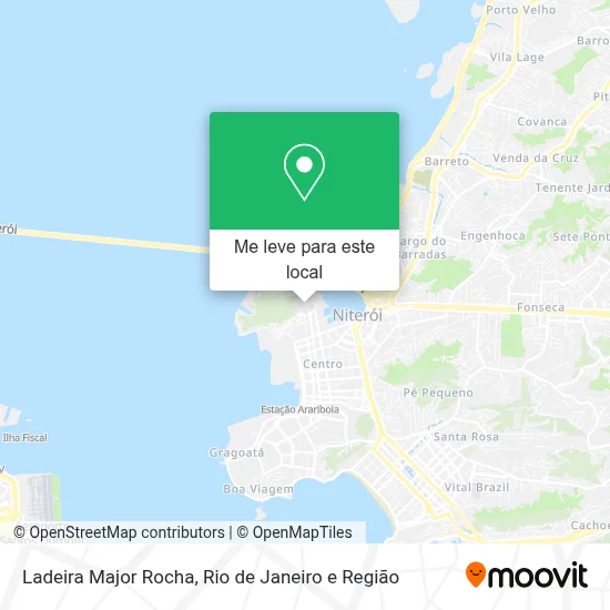 Ladeira Major Rocha mapa