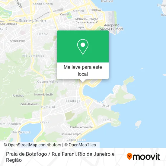 Praia de Botafogo / Rua Farani mapa