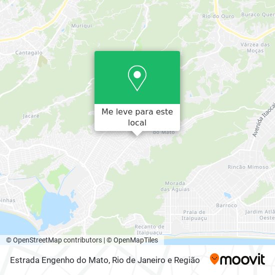 Estrada Engenho do Mato mapa
