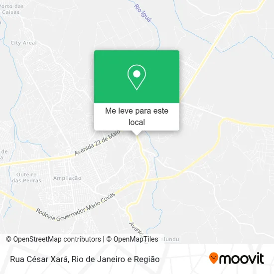 Rua César Xará mapa