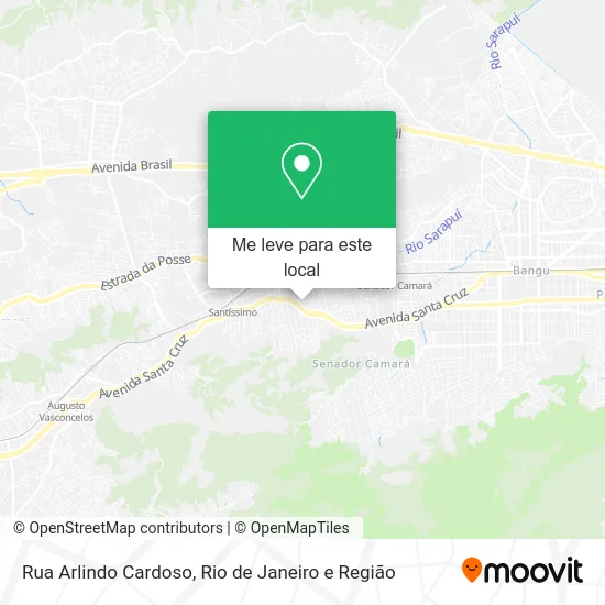 Rua Arlindo Cardoso mapa
