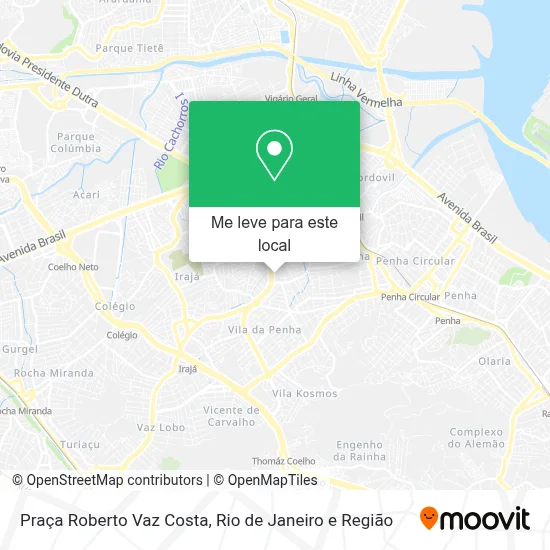 Praça Roberto Vaz Costa mapa
