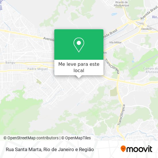 Rua Santa Marta mapa