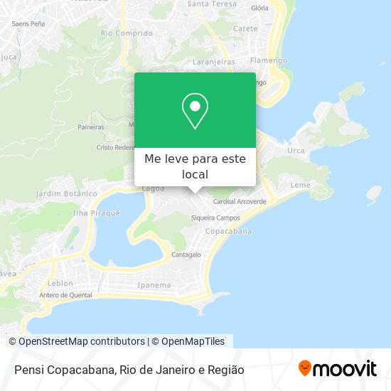 Pensi Copacabana mapa