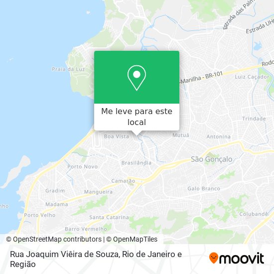 Rua Joaquim Viêira de Souza mapa