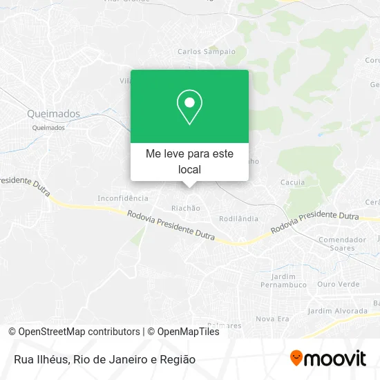 Rua Ilhéus mapa