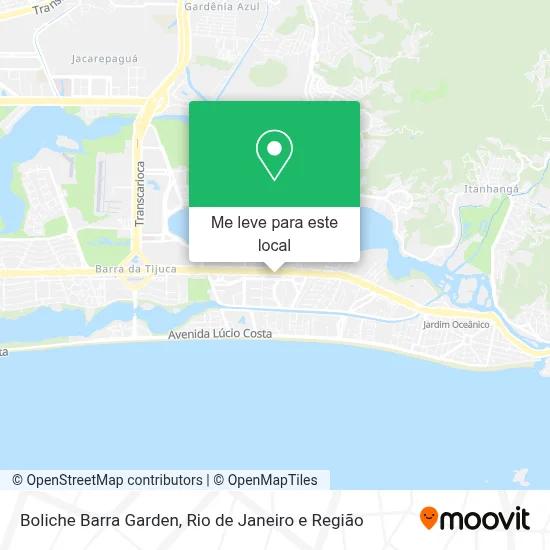 Boliche Barra Garden mapa