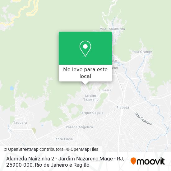 Alameda Nairzinha 2 - Jardim Nazareno,Magé - RJ, 25900-000 mapa