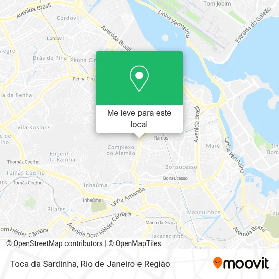 Toca da Sardinha mapa