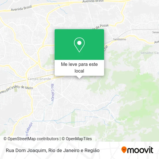 Rua Dom Joaquim mapa