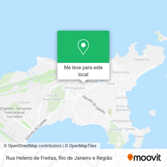 Rua Heleno de Freitas mapa