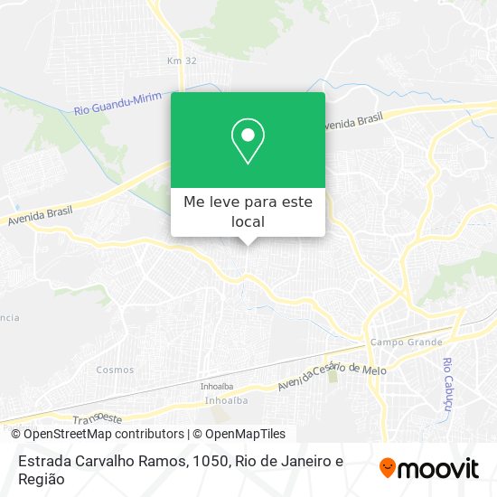 Estrada Carvalho Ramos, 1050 mapa