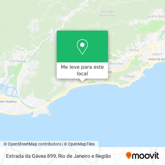 Estrada da Gávea 899 mapa