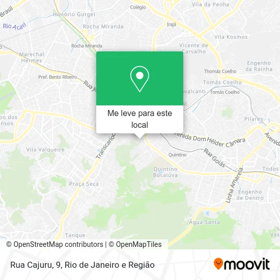 Rua Cajuru, 9 mapa