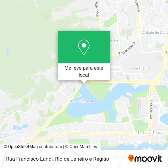 Rua Francisco Landi mapa