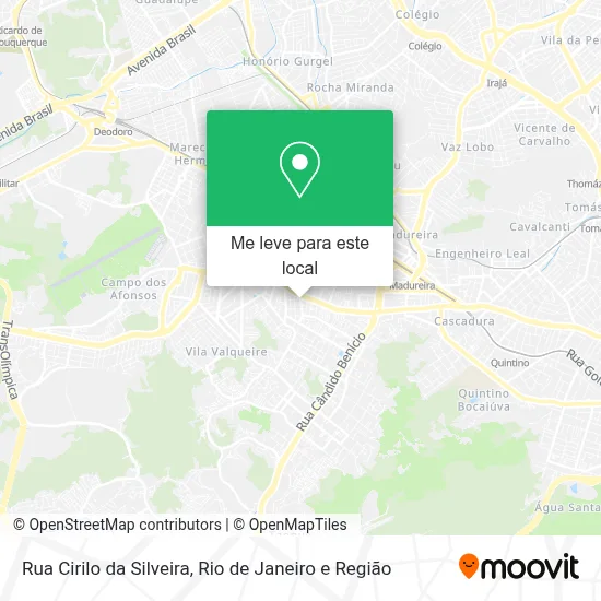 Rua Cirilo da Silveira mapa