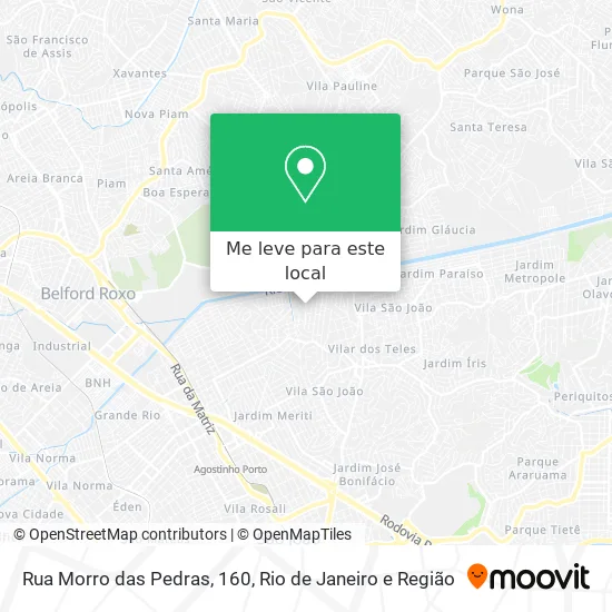 Rua Morro das Pedras, 160 mapa