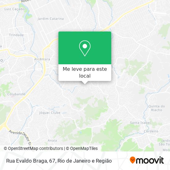 Rua Evaldo Braga, 67 mapa